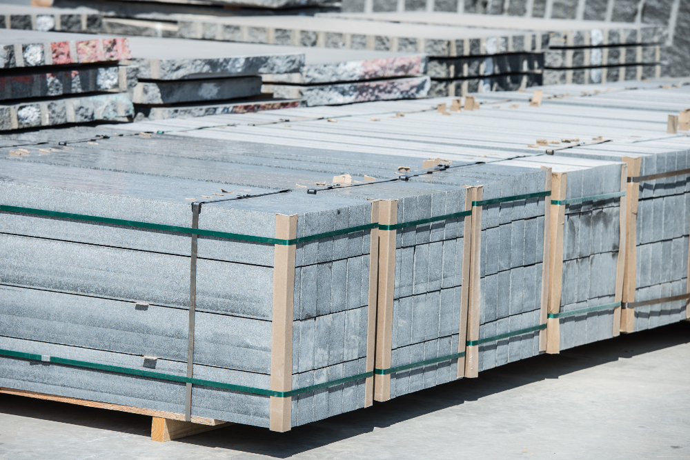 Granite slabs ready for supply at The Granite Warehouse